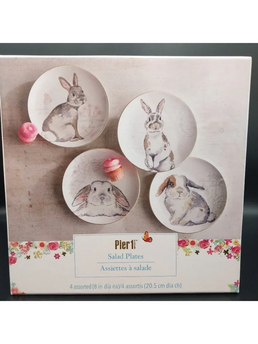 4 Pier 1 Elegant Gray Bunnies 8